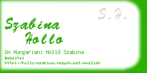 szabina hollo business card