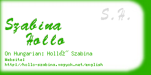 szabina hollo business card